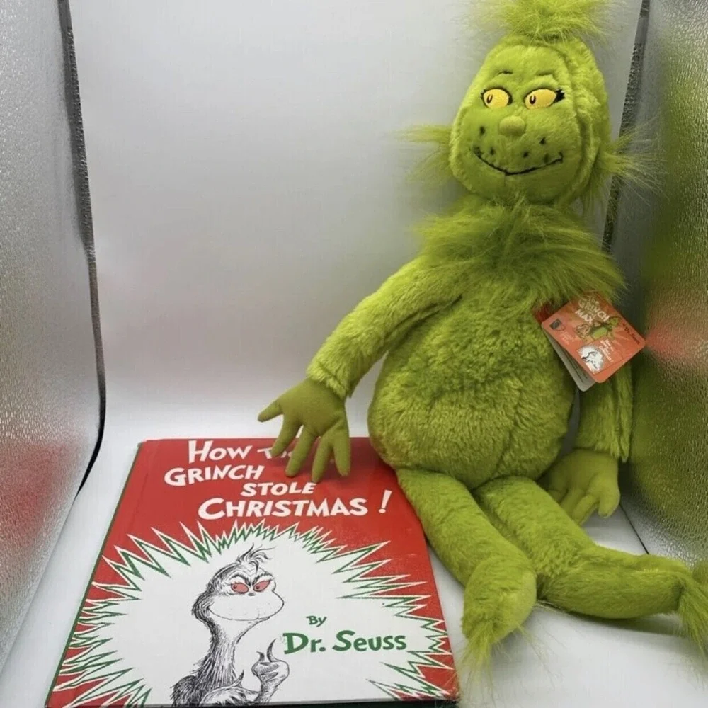 Dr Seuss How‎ The Grinch Stole Christmas Book And NWT Plush